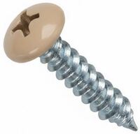 6A X 1/2 PHIL PAN SMS ZINC PT.ALMOND